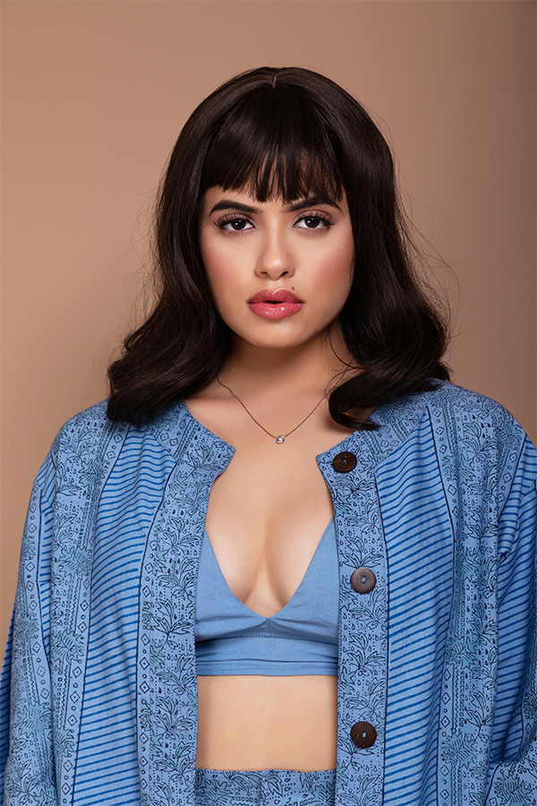 Bikers Chic Bomber Jacket With Bralette
