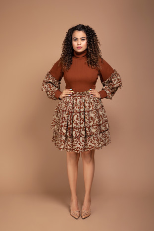 Dolled up printed dress