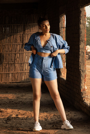 Biker Chic High Waist Shorts