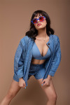Bikers Chic Bomber Jacket With Bralette