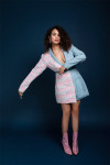 Print on your side blazer dress