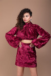 On my mind velvet Skirt