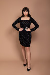 Polka dots bodycon dress