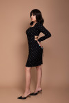 Polka dots bodycon dress