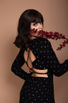 Polka dots bodycon dress