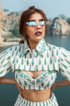 Too hot to handle half shirt blouse